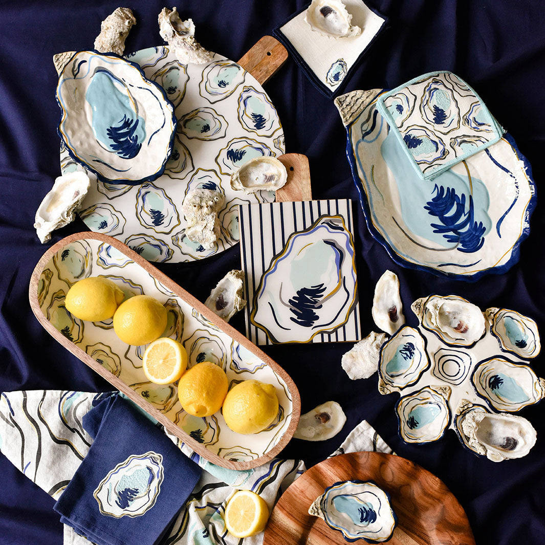 Oyster serving plates shop