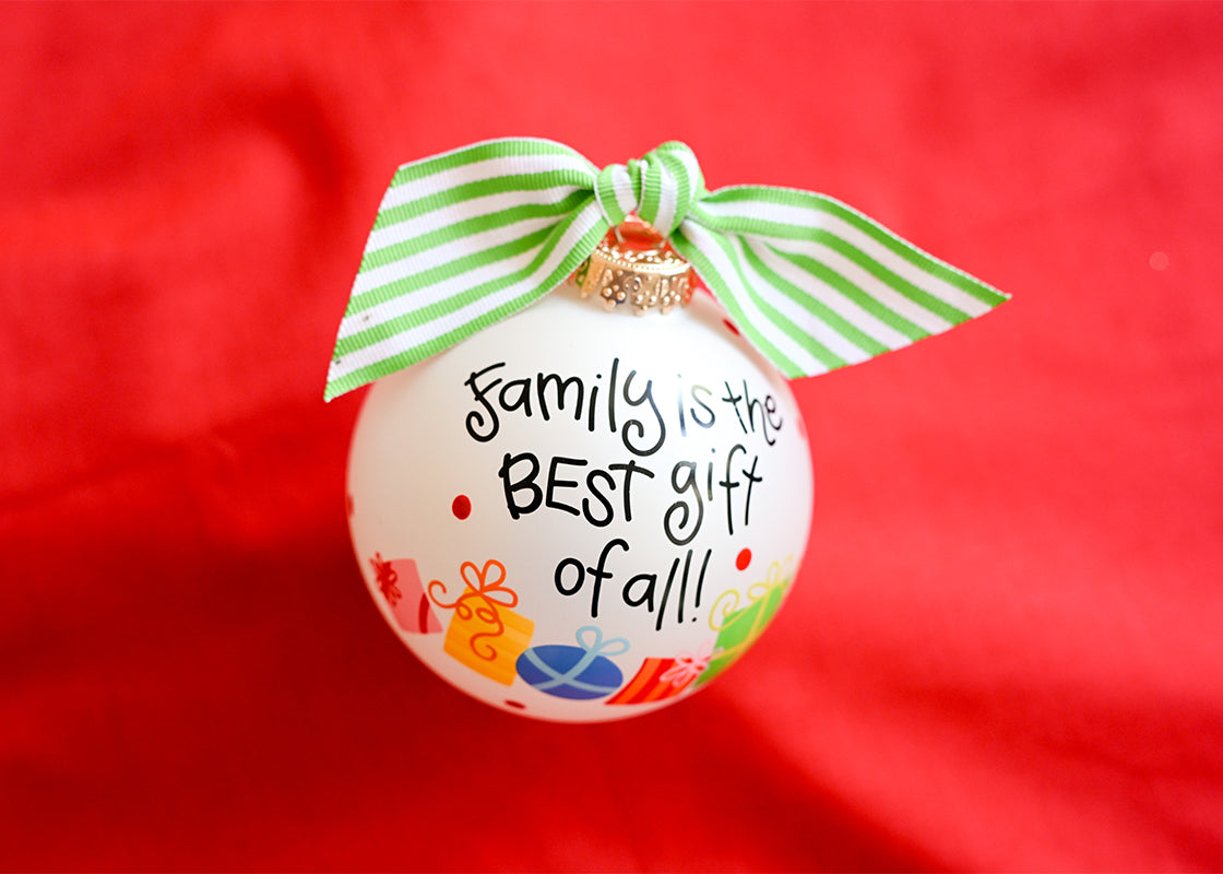 Family Is The Best Gift Of All Glass Ornament