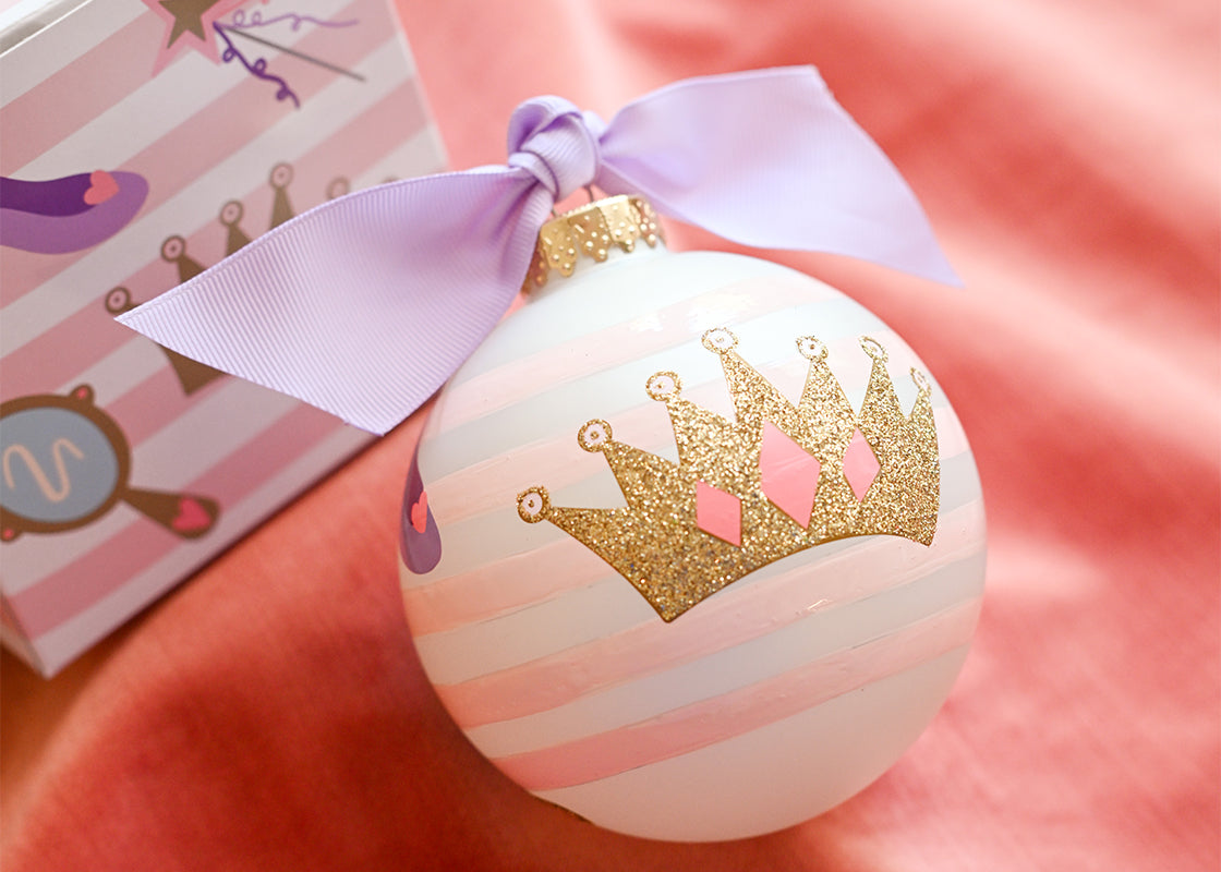 Dress Up Glass Ornament