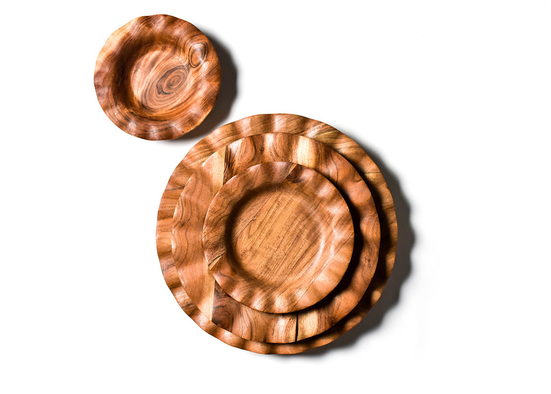 Overhead View of Coordinating Individual Place Setting from Fundamentals Dinnerware 12 Piece Set