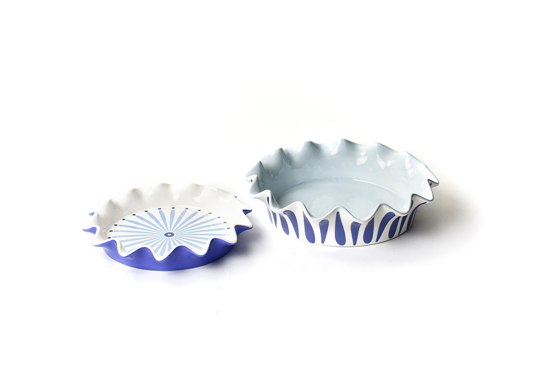 Iris Blue Pie Dish 2 Piece Set