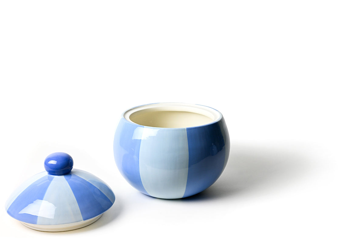 French Blue Pirouette Large Lollipop Jar