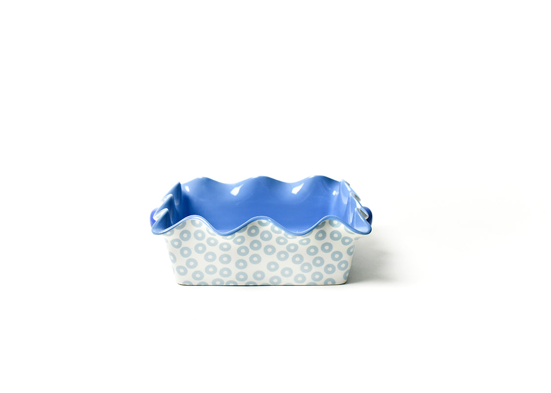 Iris Blue Pip Square Ruffle Casserole