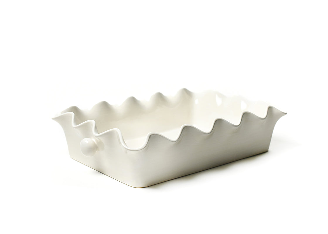 Signature White 14 Ruffle Casserole
