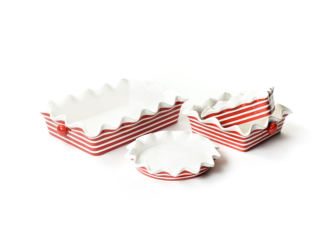 Red Stripe Essential Bakeware 4 Piece Set