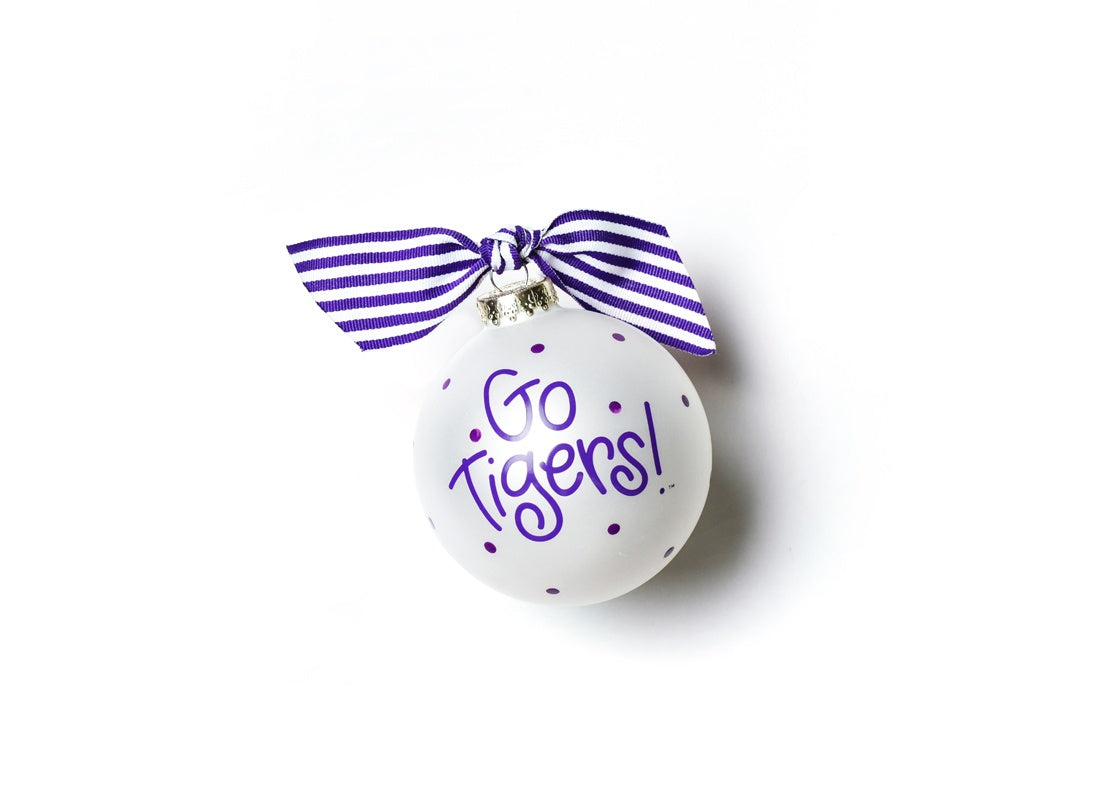 Clemson University State Glass Ornament