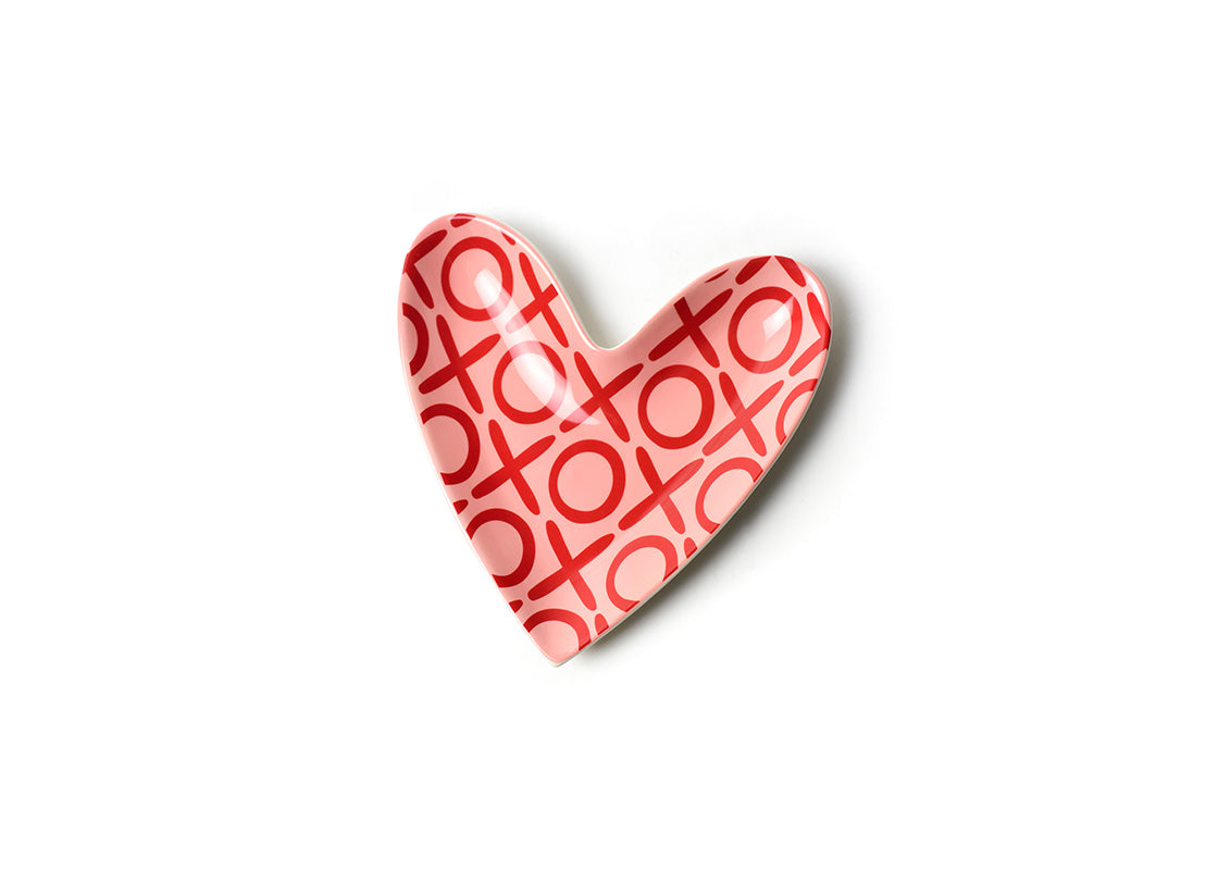 Overhead View of XOXO Heart Plate Showcasing Design Details