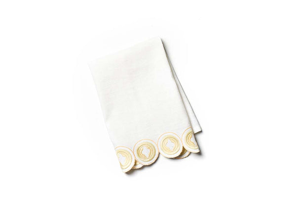 Blush Arabesque Trim Medium Hand Towel