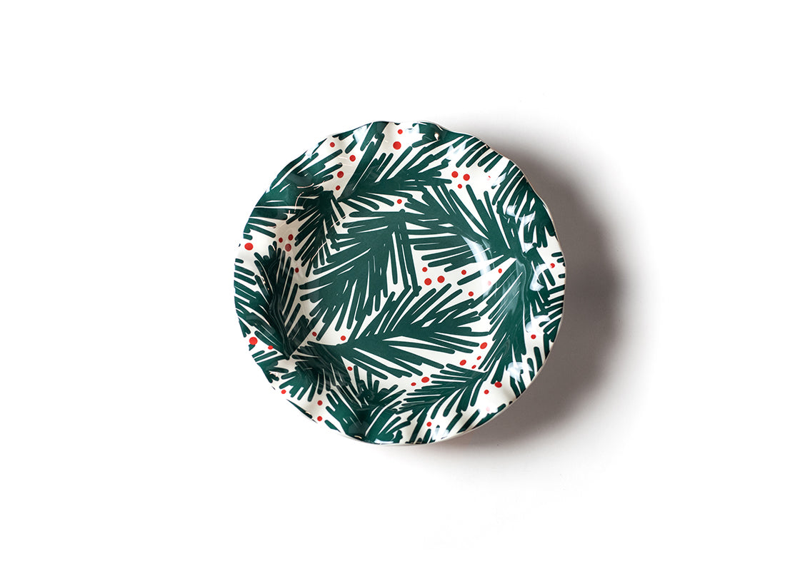 Interior view of Balsam 11in Ruffle Best Bowl Showcasing Design Details on Inside