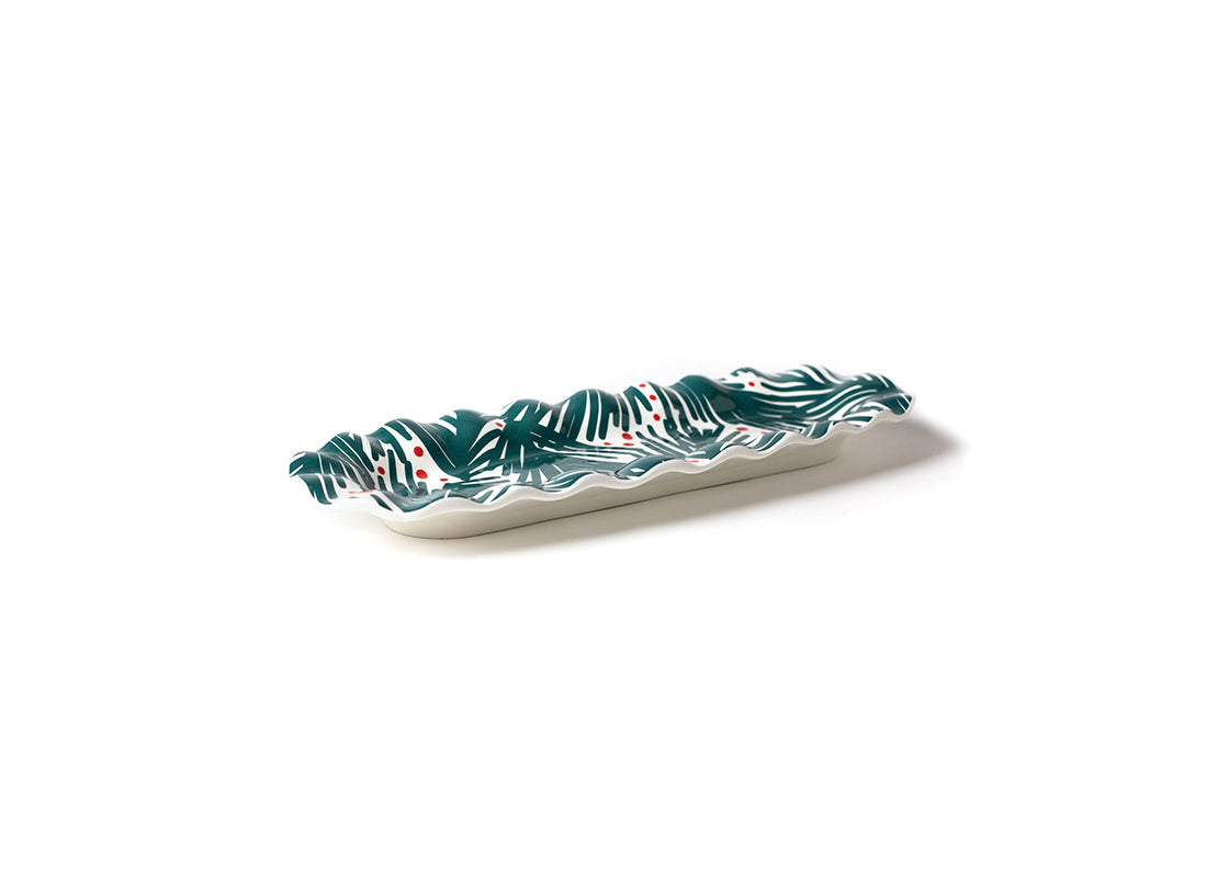 Front View of Balsam Ruffle Skinny Tray