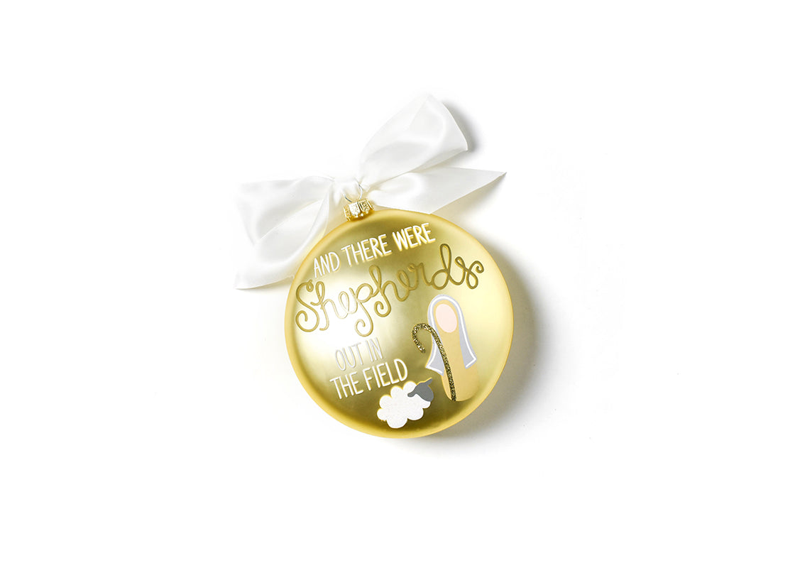 Front Side of Bible Scripture Religious Ornament Luke 2:8