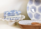 Coton Colors Linen Collection Including Iris Blue Burst Kitchen Towel