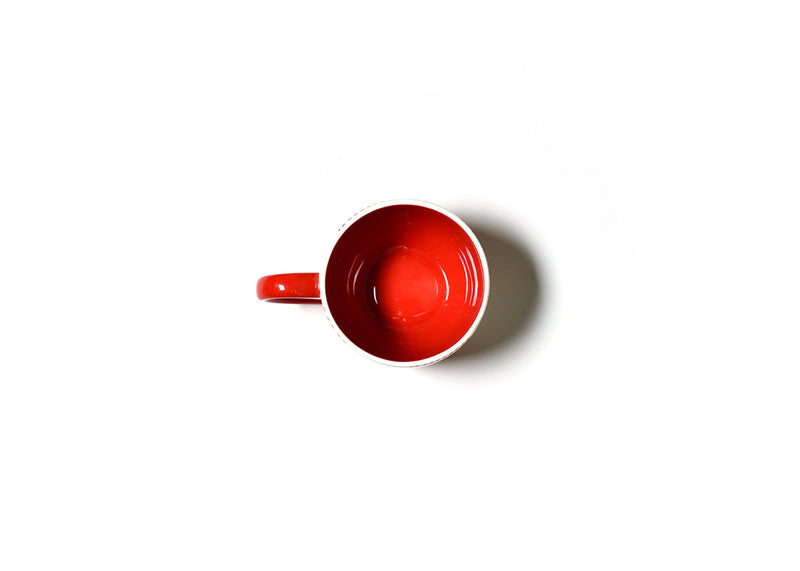 Top View of Buffalo Check Mug in Red