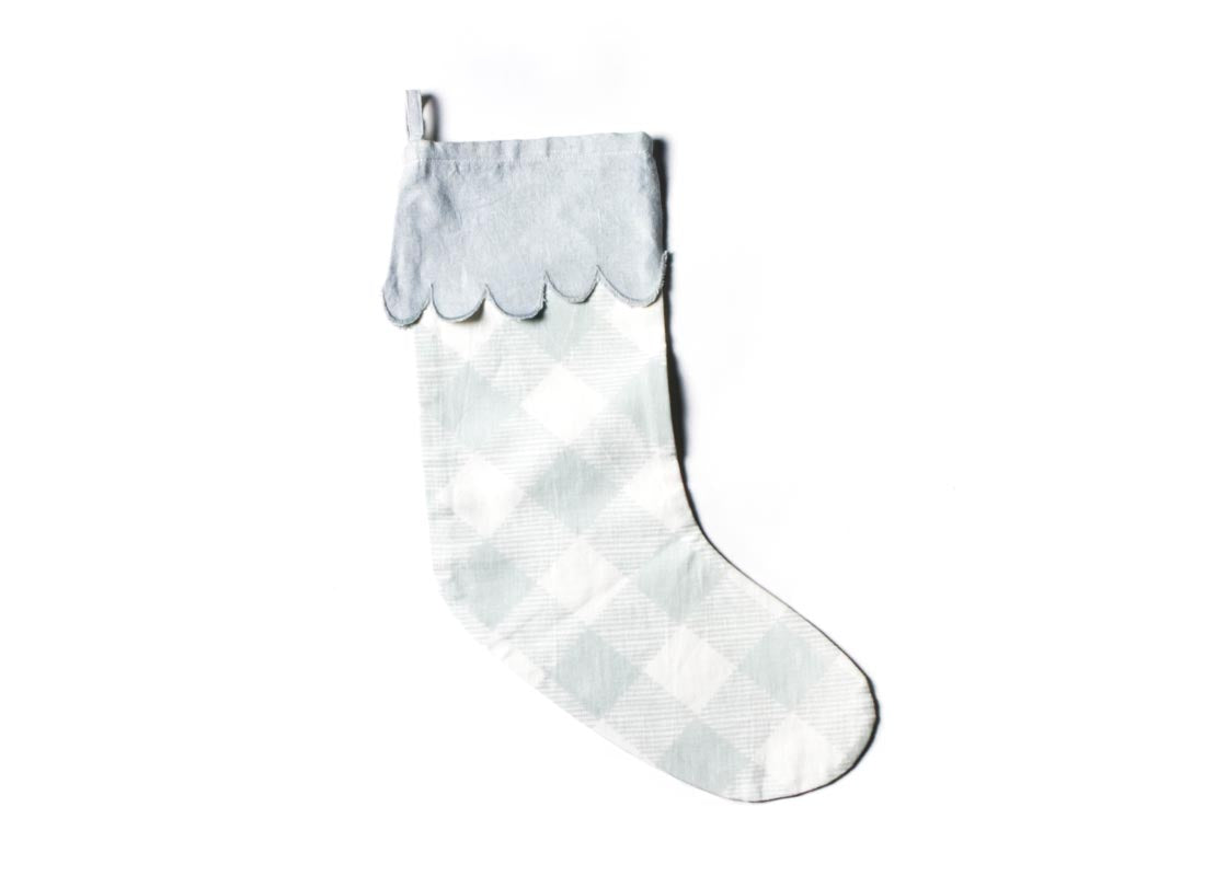 Overhead View of Blue Buffalo Stocking with Trim