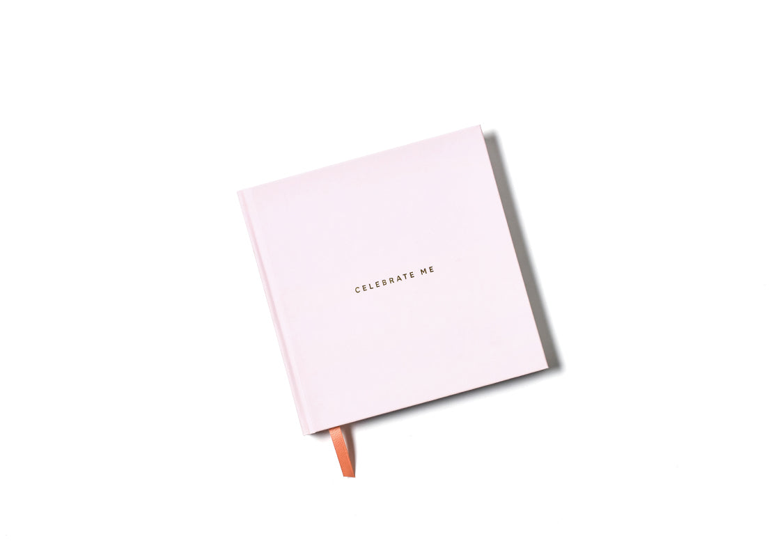 Overhead View of Pink Celebrate Me Book
