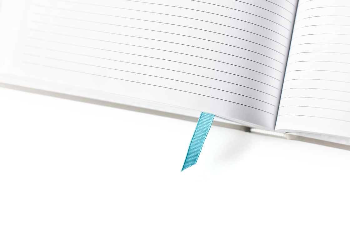 Cropped Close up of Hold Your Place Ribbon Bookmark Celebrate Every Day Book