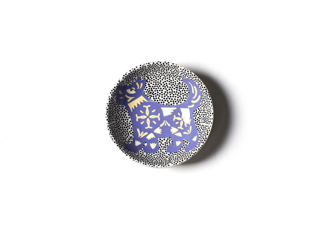 Interior view of Chinese Zodiac Dog Bowl Showcasing Design Details on Inside