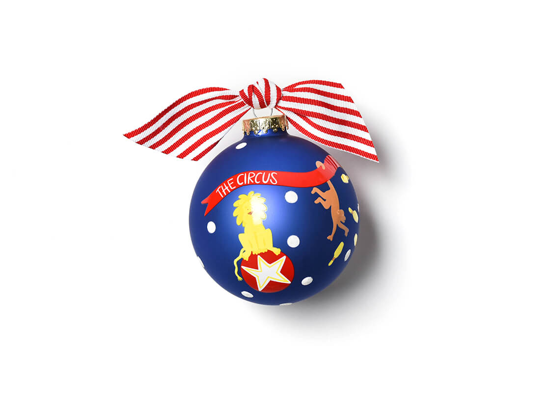 Back View of Circus Glass Ornament