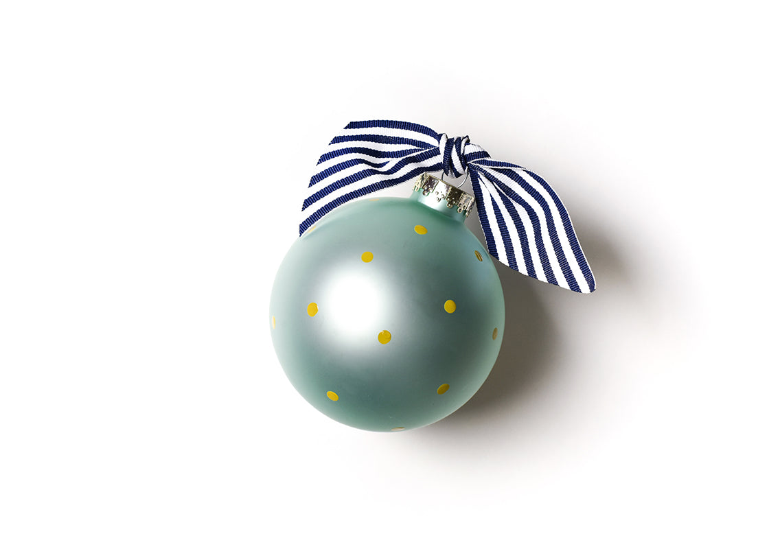 Back View of On the Farm Tractor Glass Ornament Showing Design Details