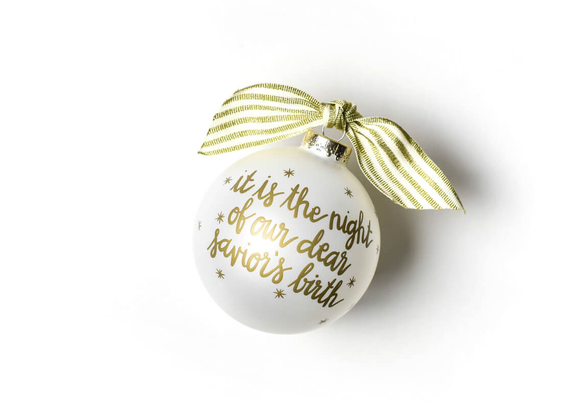 Back View of Stars are Brightly Shining Glass Ornament