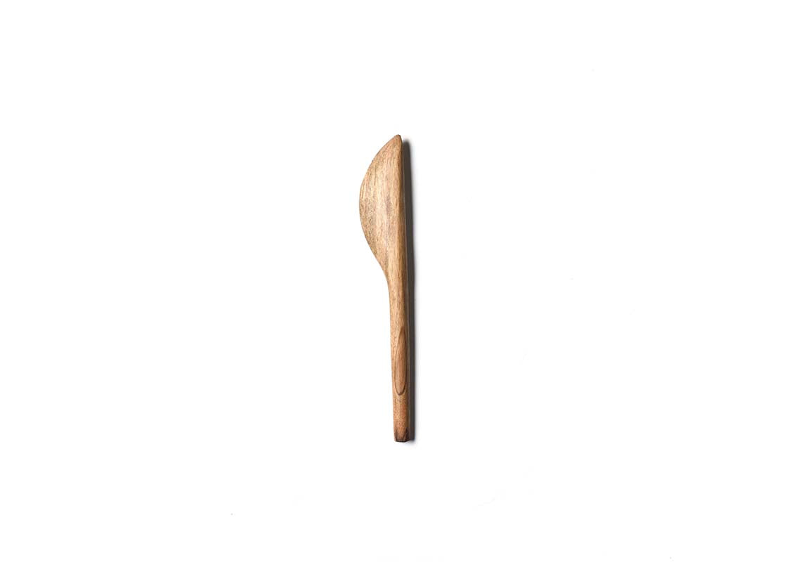 Overhead View of Fundamental Wood Appetizer Spreader