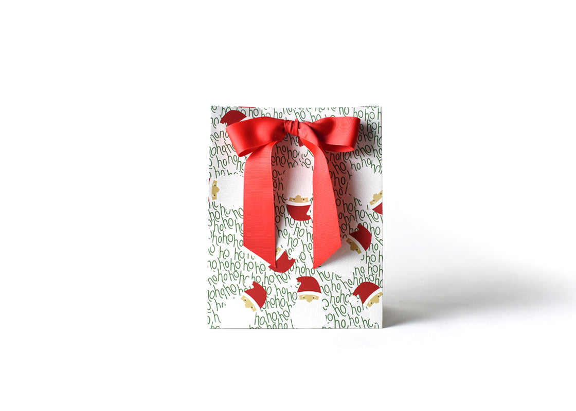 Coton Colors | Large Gift Bag, HO Santa (White) | Maisonette