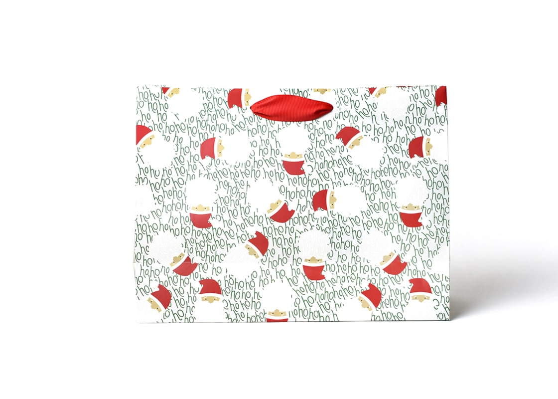 Back View of Ho Ho Santa Large Gift Bag
