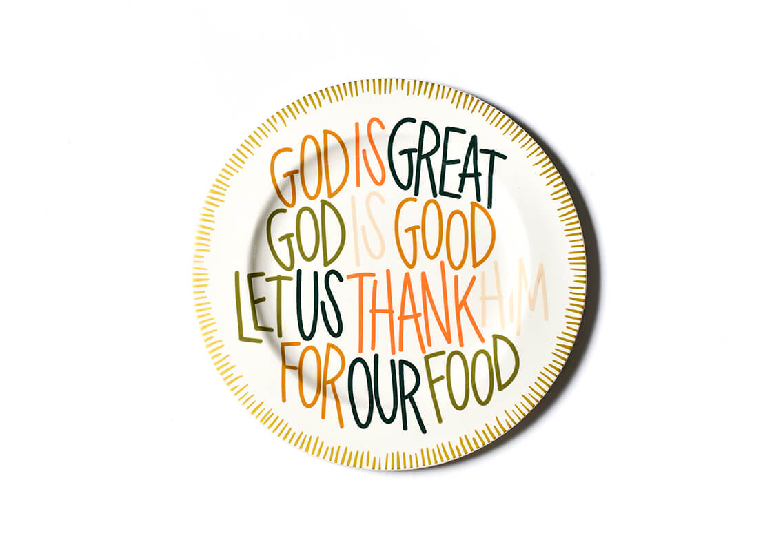 Overhead View of Dusk God Is Great Platter