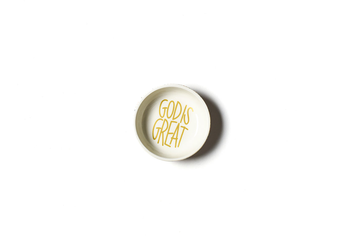Interior view of Dusk God Is Great Round Dipping Bowl Showcasing Design Details on Inside
