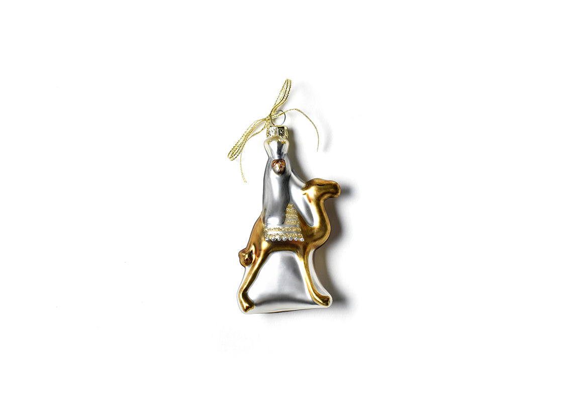 Front View of O Holy Night Shaped Ornament - Wise Man 2 Showing Design Details