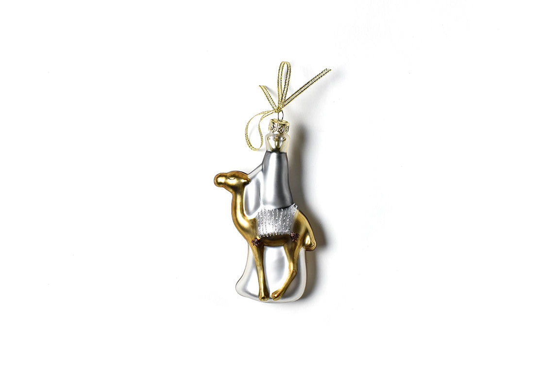 Back View of O Holy Night Shaped Ornament - Wise Man 3 Showing Design Details