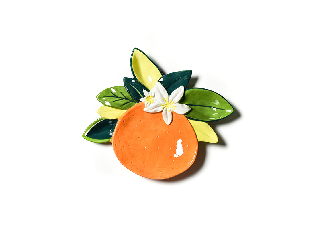 Overhead View of Orange Platter