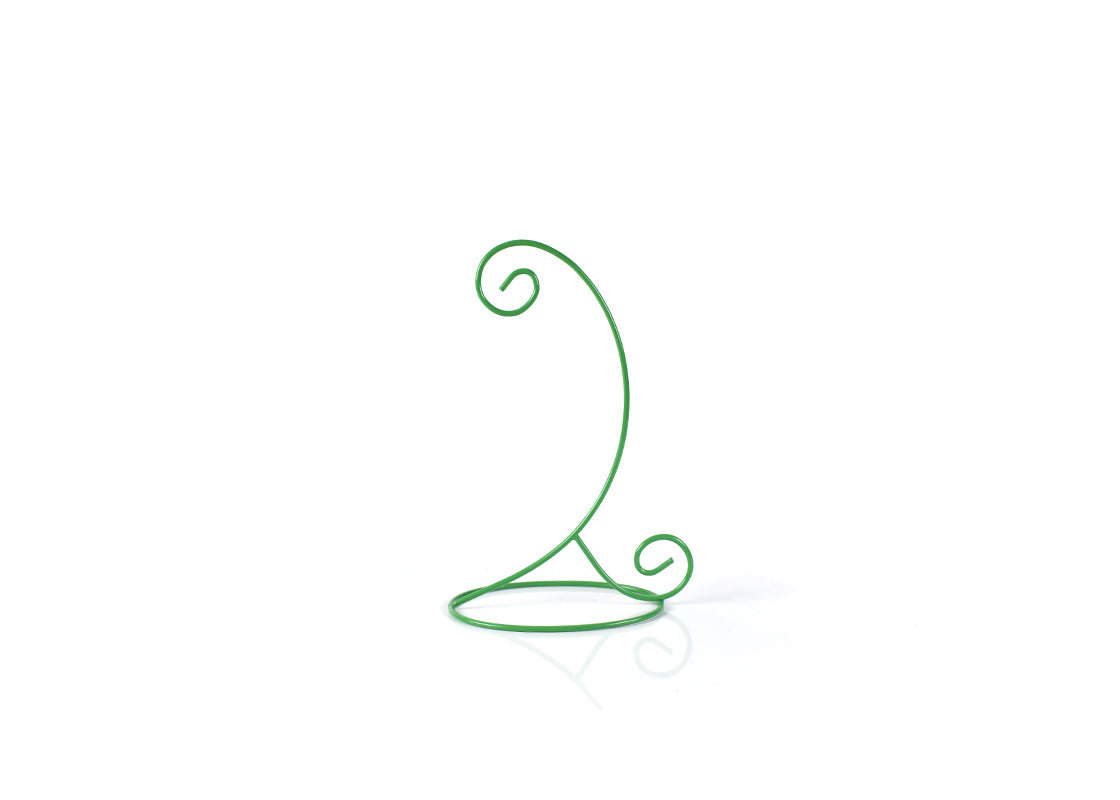 Front View of Green Ornament Stand