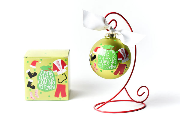 Custom Gift Box and Ornament Stand with Seasonal Glass Ornament