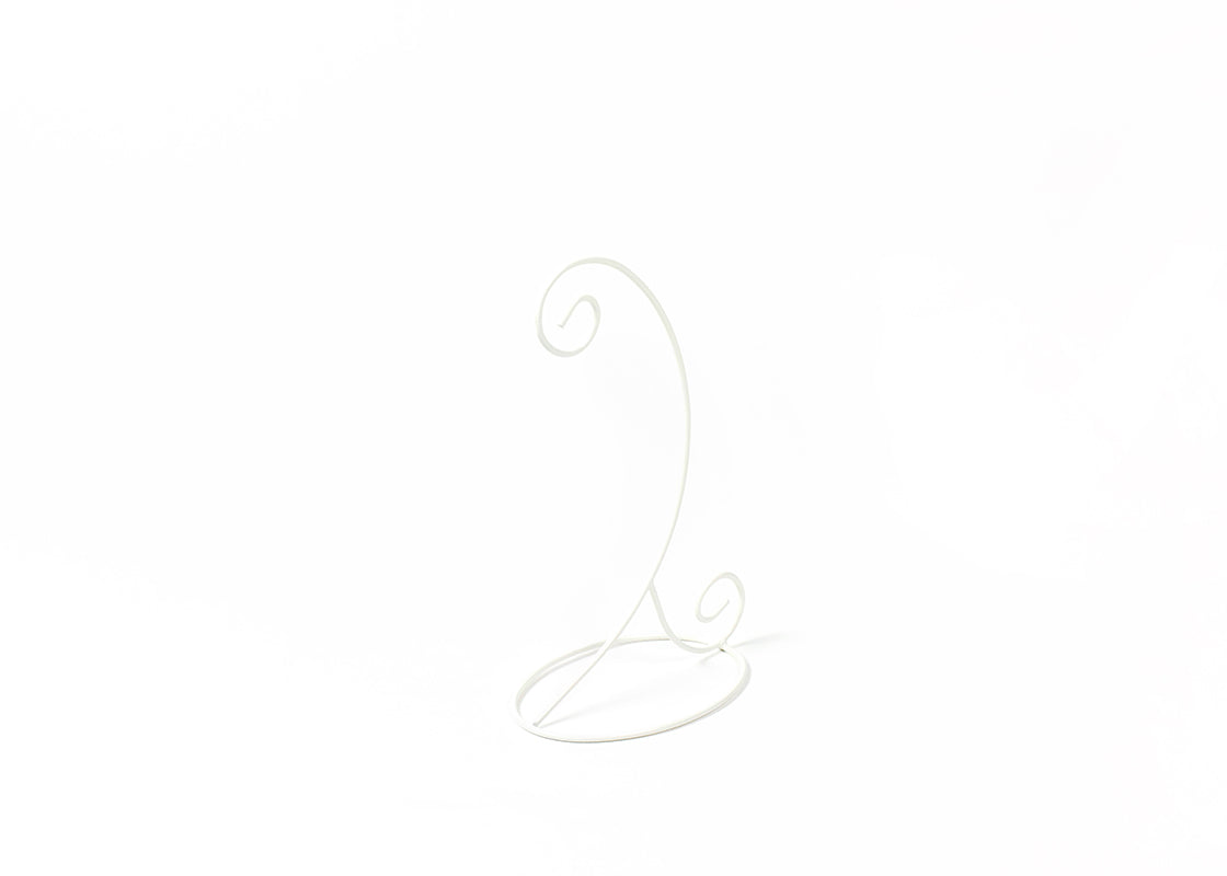 Front View of White Ornament Stand