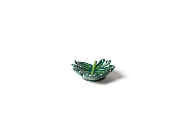 Ceramic Trinket Bowl Palm Design