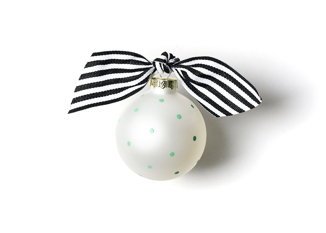 Back View of Pointy Pet Portrait Glass Ornament Showing Design Details