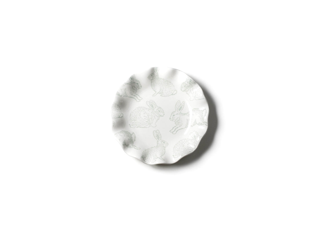 Speckled Rabbit Ruffle Plate