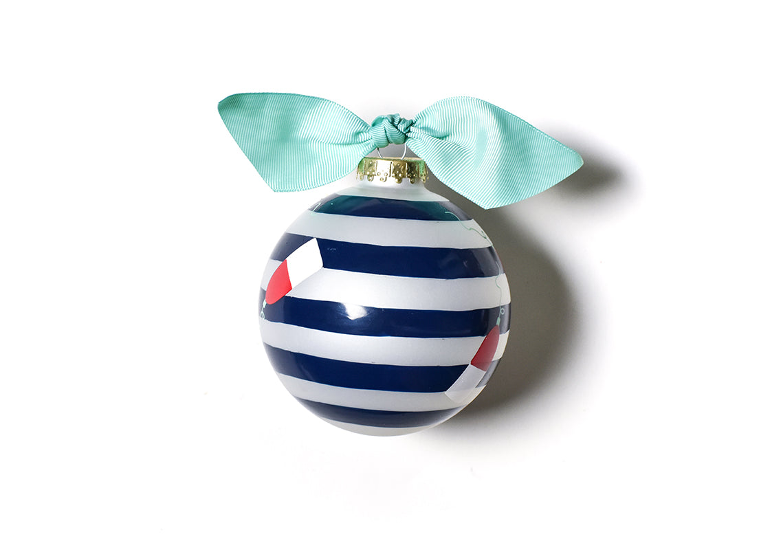 Back View of Lobster Glass Ornament Showing Design Details