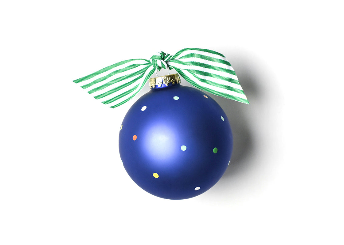 Back View of Big Brother Popper Glass Ornament Showing Design Details