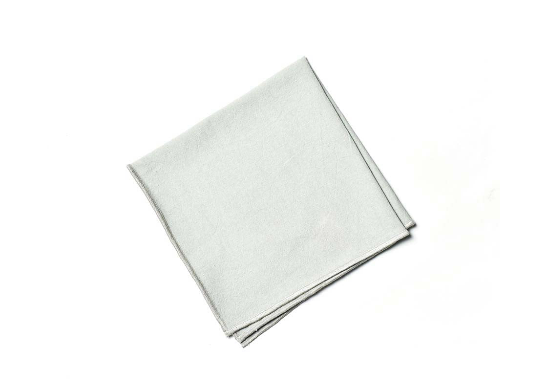 Overhead View of Crumpled Napkin in Stellar Color Block Napkins Set of 4 Showcasing Closer Look at Design Details