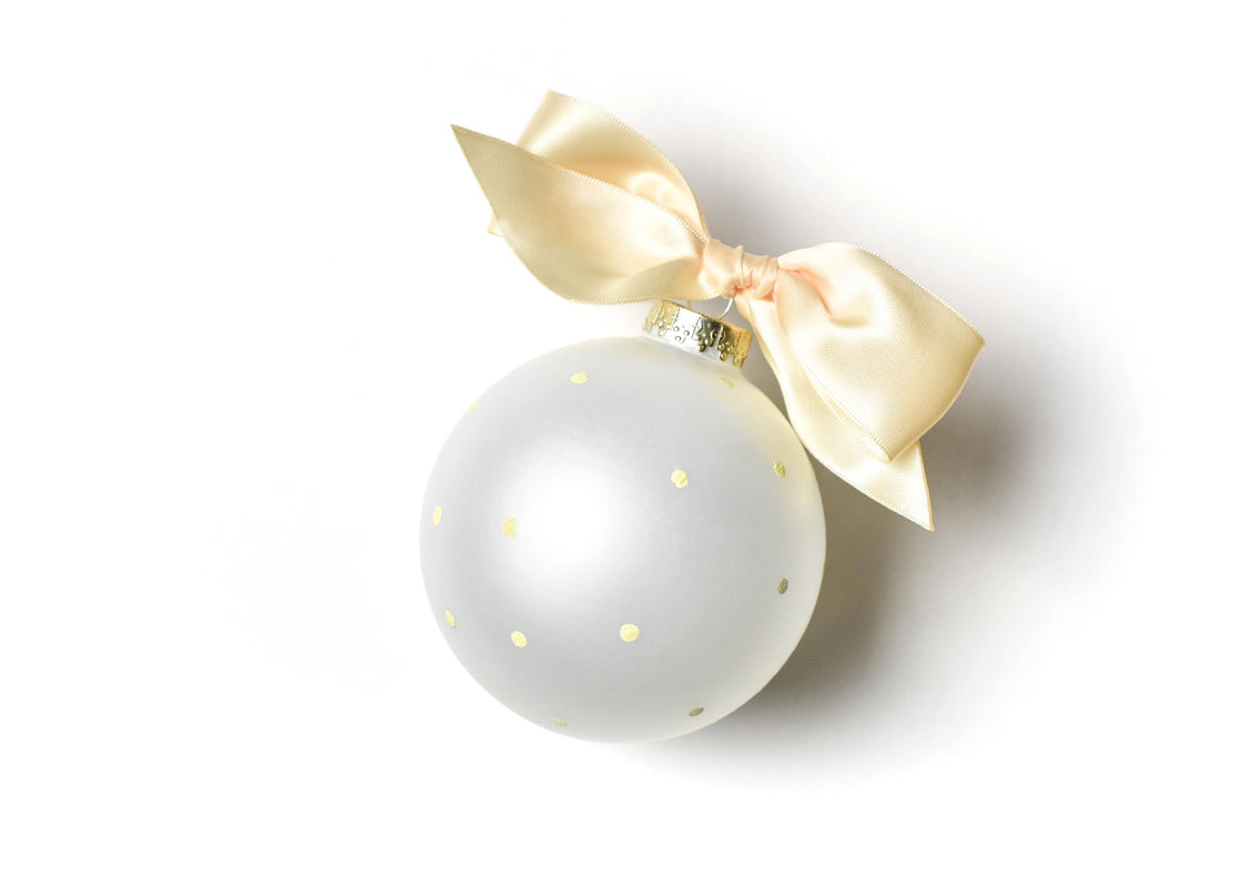 Back View of Just Engaged Champagne Pop Glass Ornament Showing Design Details