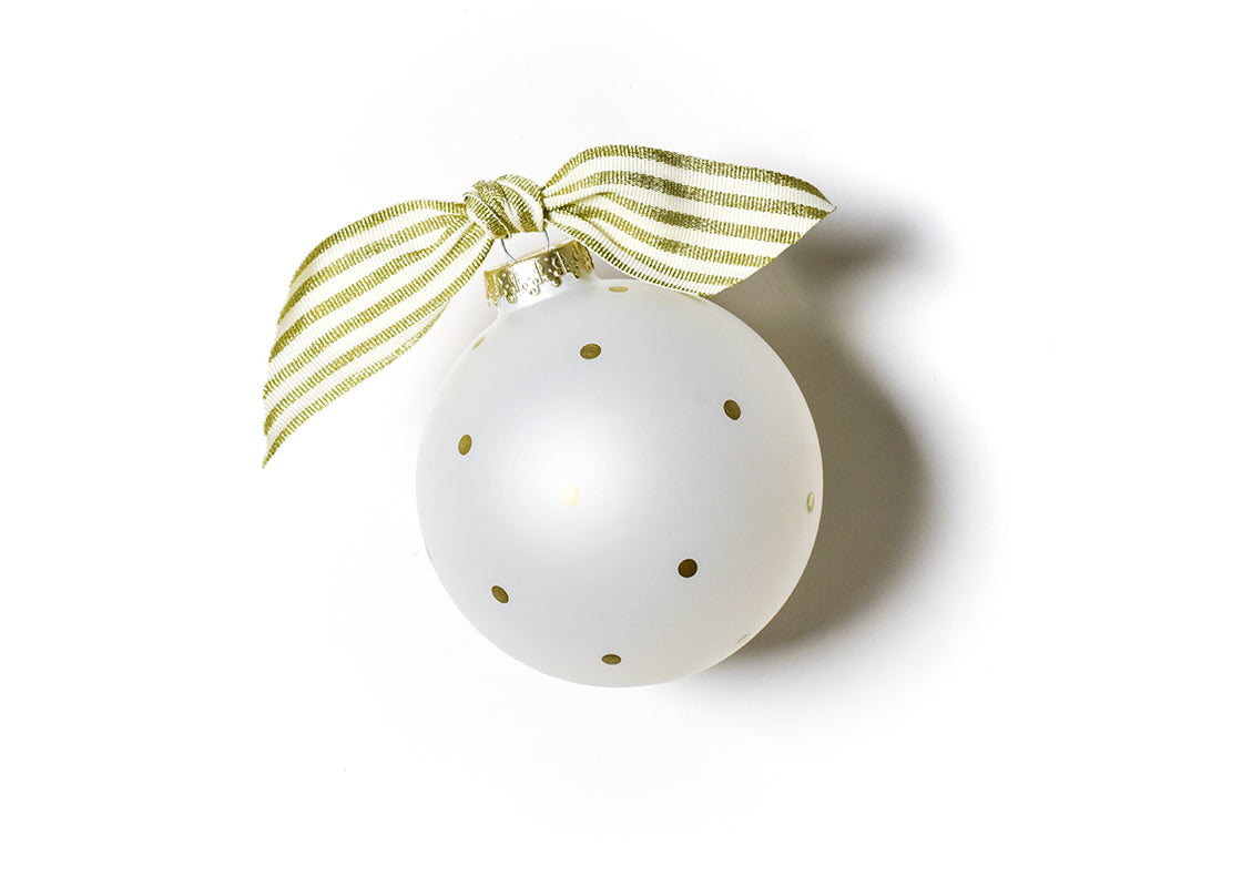 Back View of Honeymoon or Bust Glass Ornament Showing Design Details