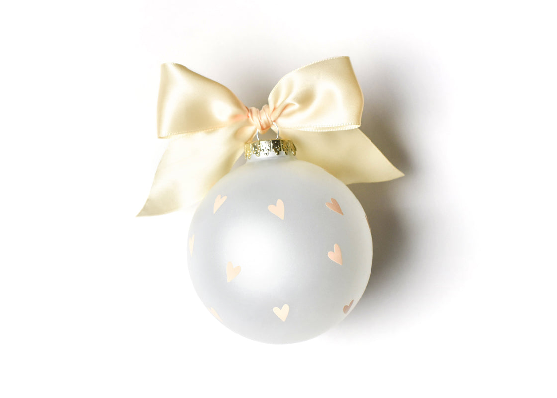 Back View of Miss to Mrs. Glass Ornament Showing Design Details
