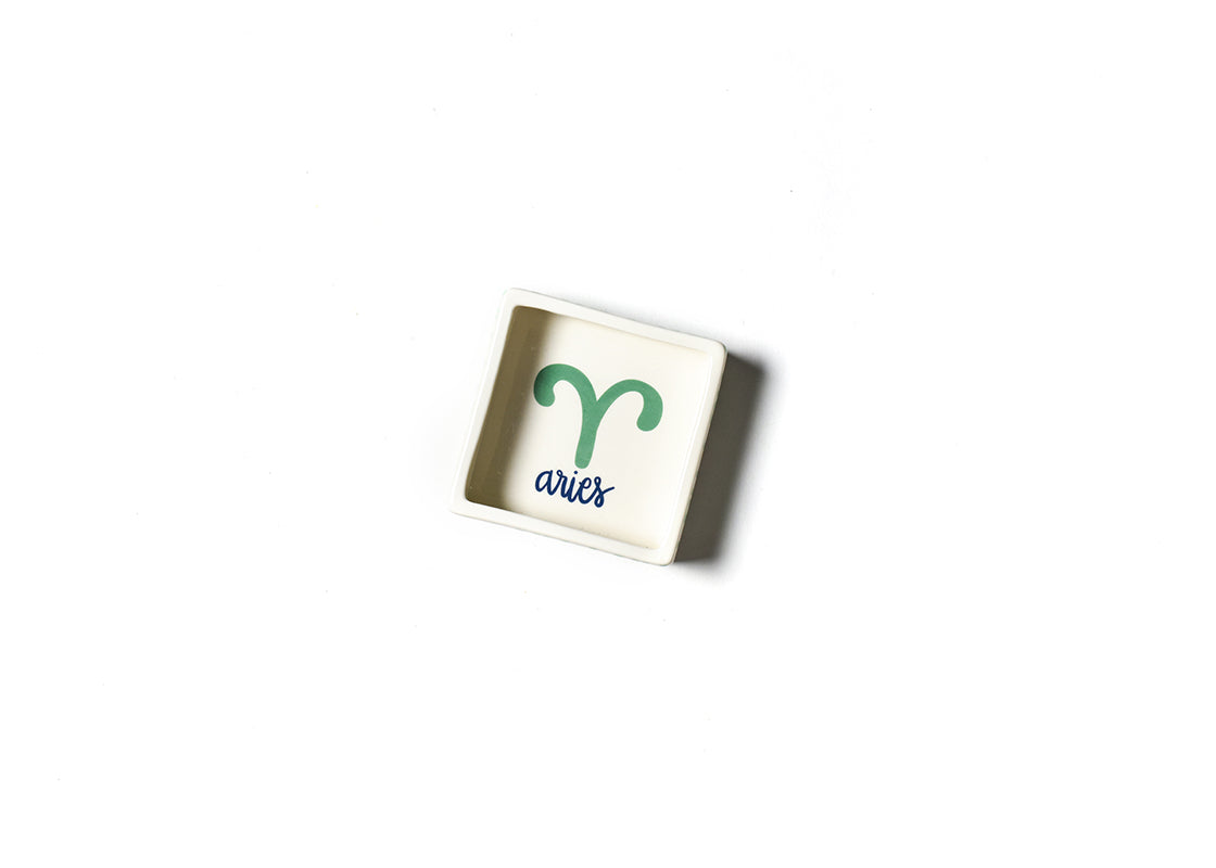 Overhead View of Zodiac Aries Trinket Dish