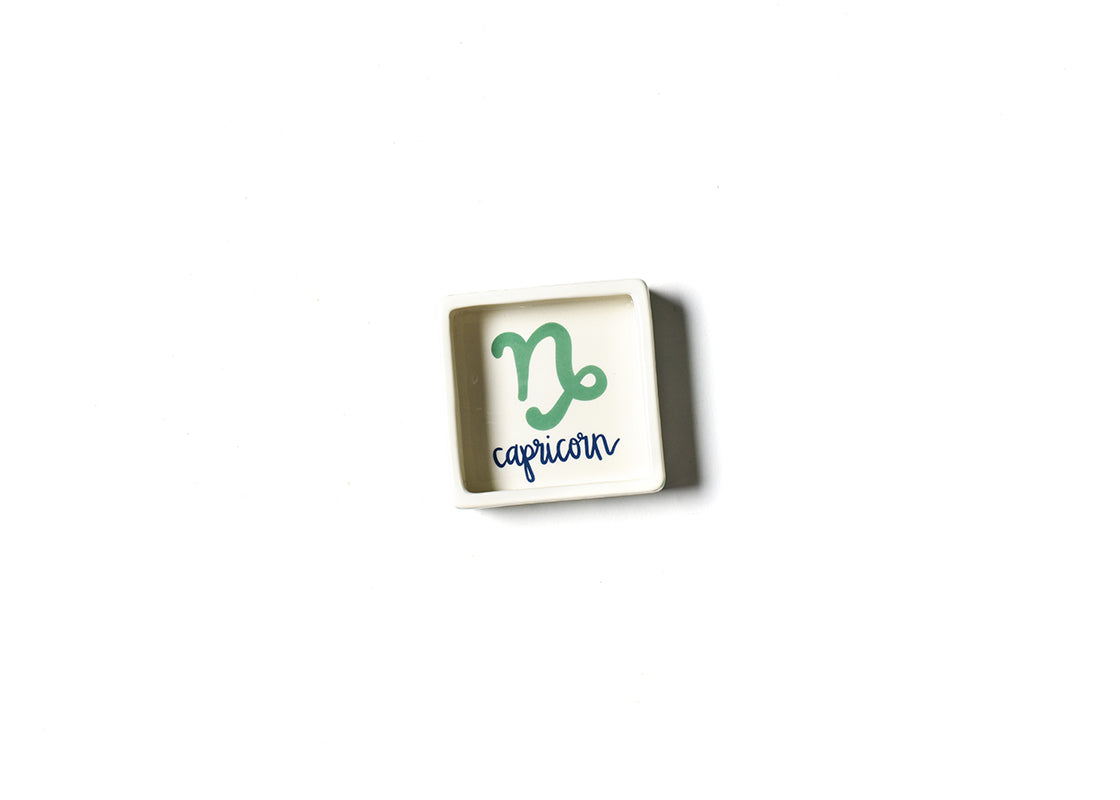 Overhead View of Zodiac Capricorn Trinket Dish