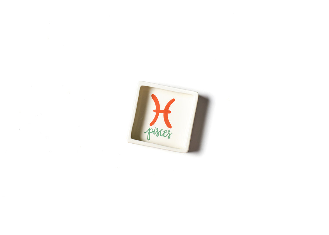 Overhead View of Zodiac Pisces Trinket Dish