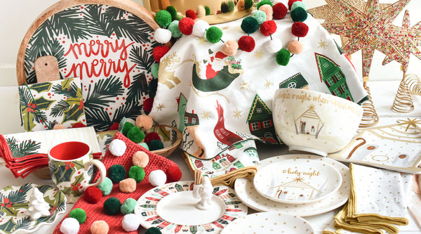 Christmas Dinnerware Sets Paired with Home Décor