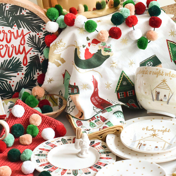 Kids clearance christmas dinnerware