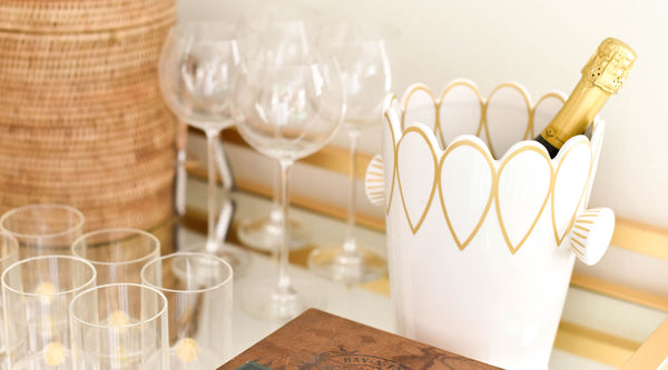 Our Featured Favorite: Deco Gold Scallop Ice Bucket